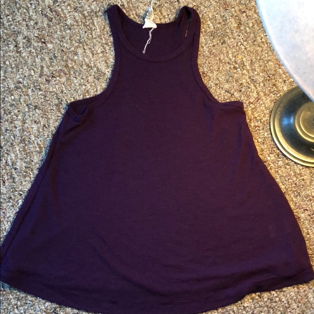 Free people purple tank/ muscle tee never used